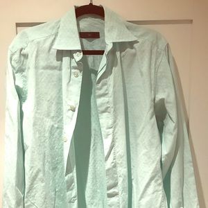 Z Zegna Men’s Cotton Shirt, Size Large